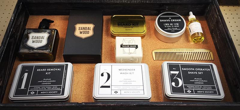 Beard kit  for male grooming with shaving cream, comb and soap