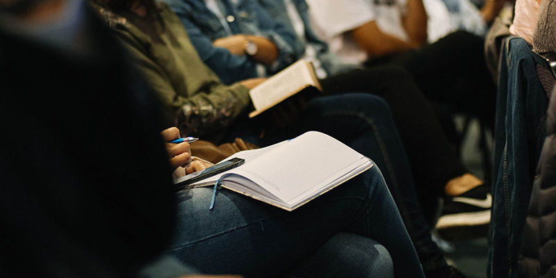 people sitting in a classroom