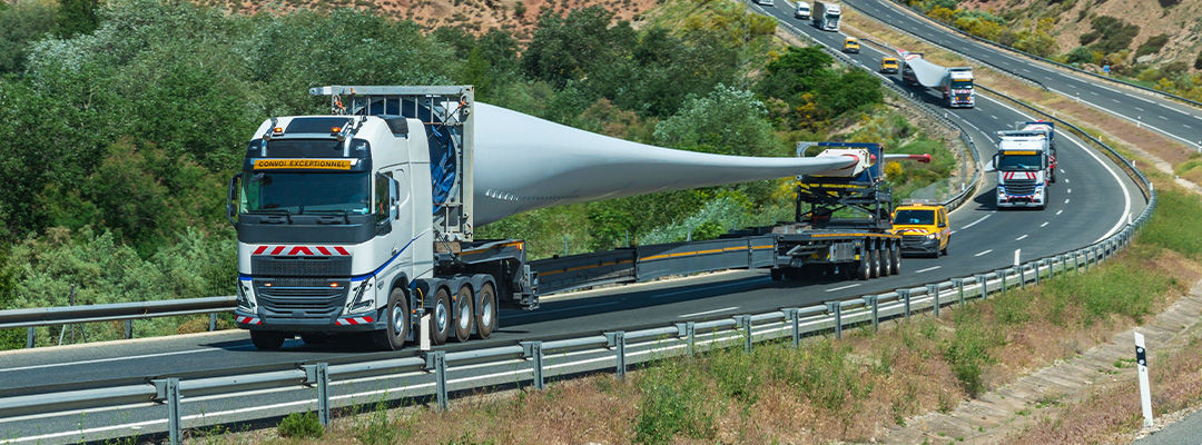 truck on a motorway