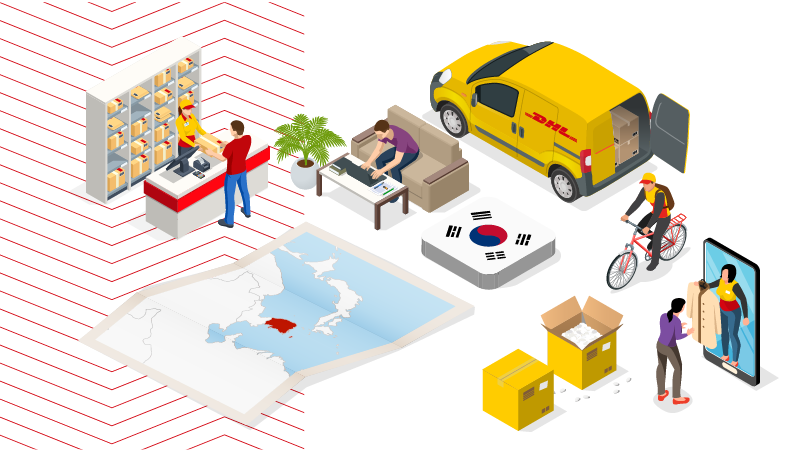 graphic of DHL logistics activities