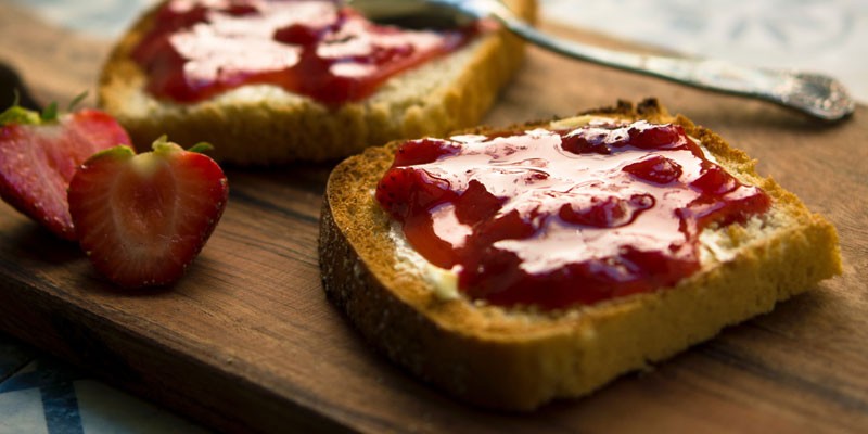 jam on toast