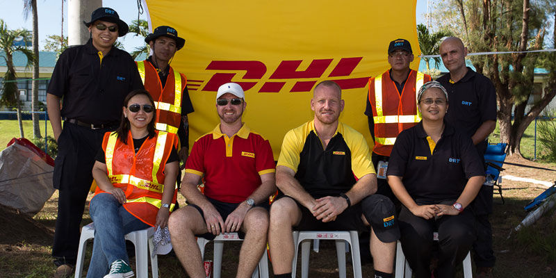 DHL staff members