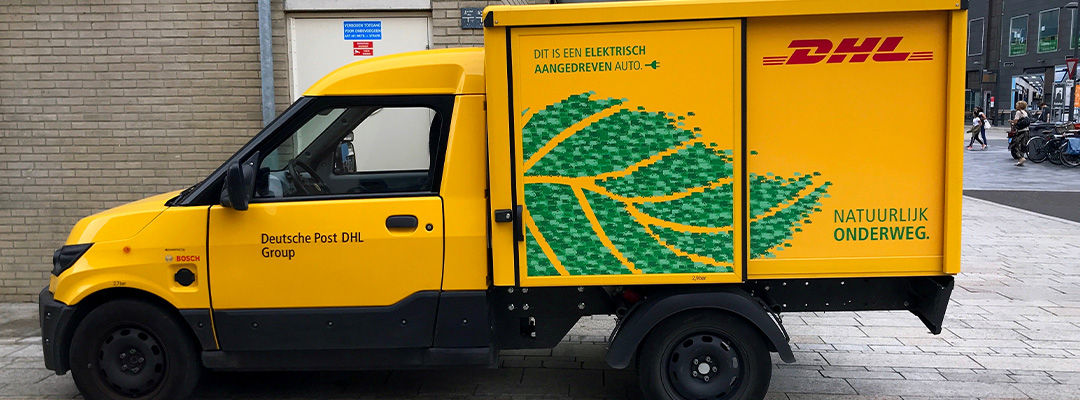 DHL go green van