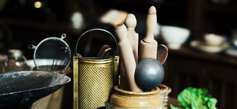Rolling pins and kitchen utensils