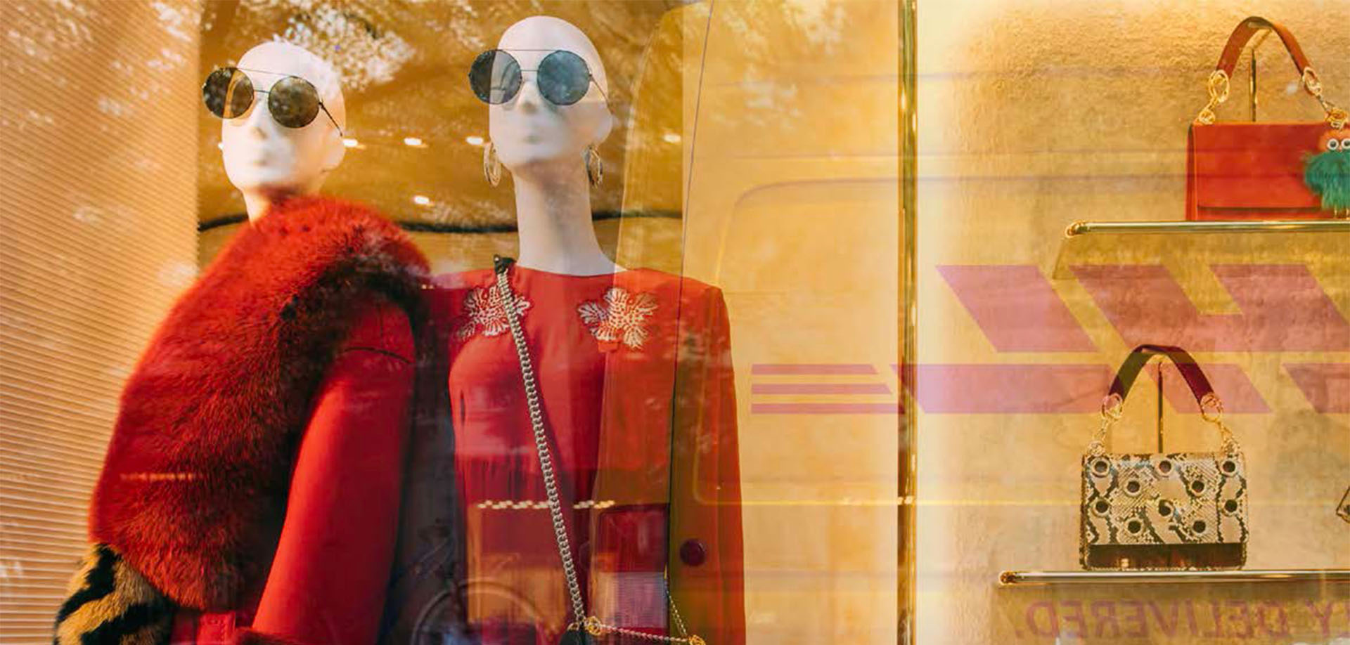 mannequins in a shop window