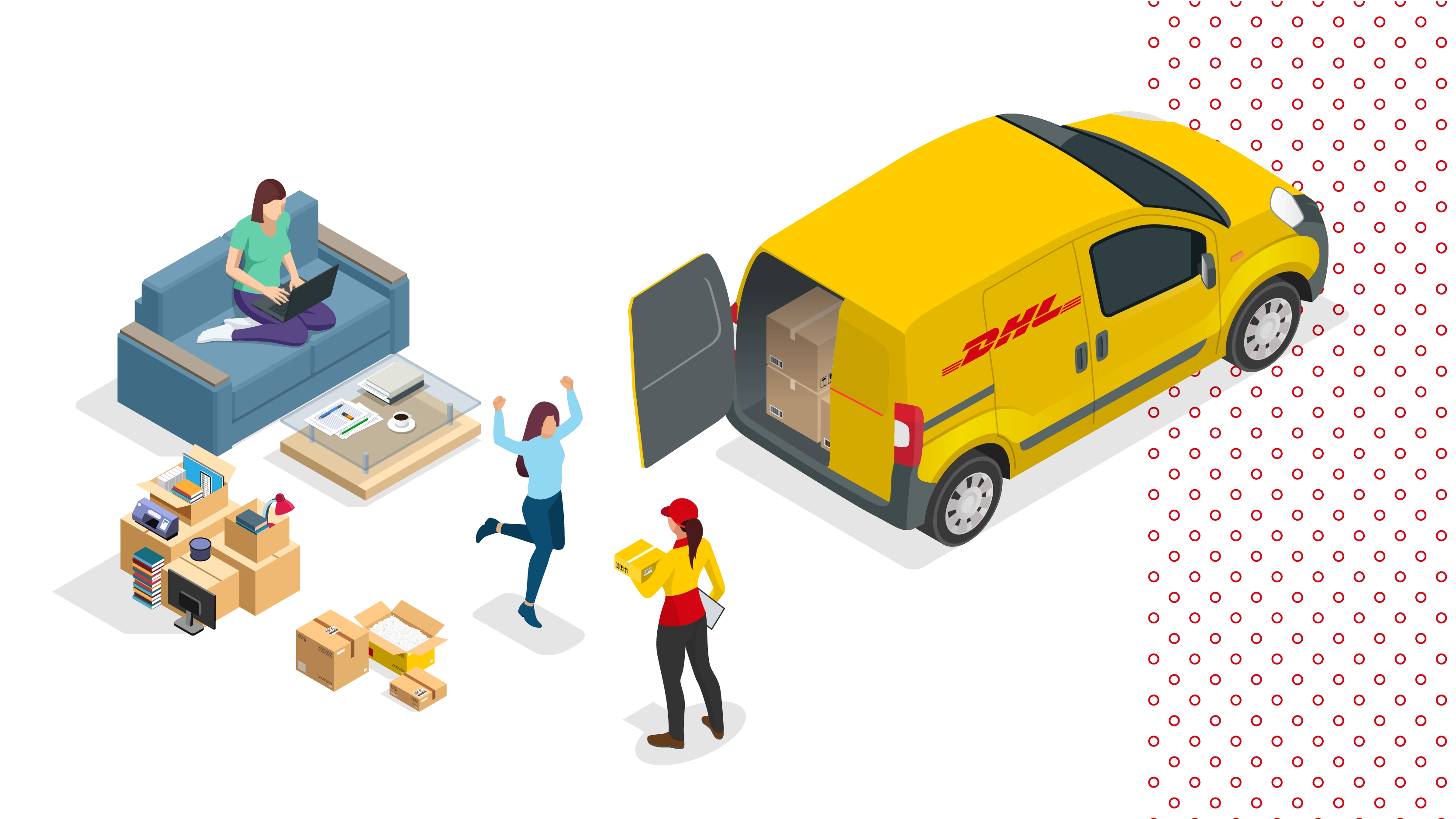 graphic of DHL logistics activities