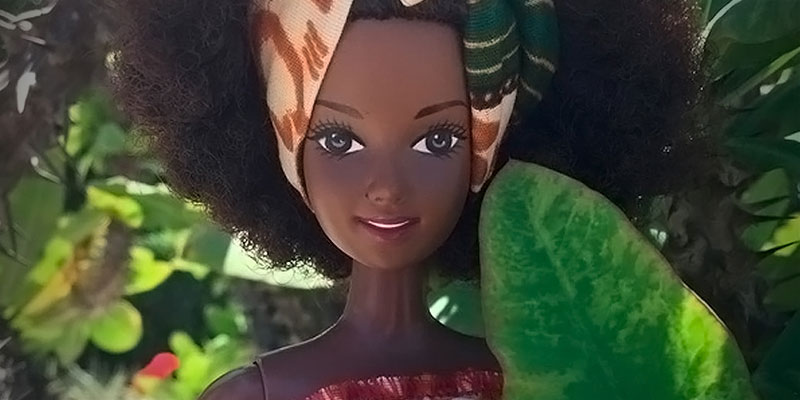 Malaville Doll with tropical print headband 